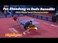 Fan Zhendong 樊振东vs Duda Benedikt | 2022 World Team Championships (MT-Final) Highlights