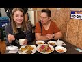 eng sub ukrainian twin sister and mom try korean raw meat and live octopus for the first time