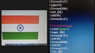 Create a Indian Flag using Python | Chill with python 😃