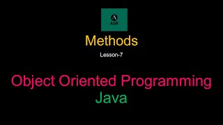 Java Method or Function | Object Oriented Programming - Java | Lesson 7 (Bangla)