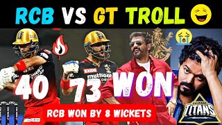 Comeback கொடுத்த KING KOHLI🔥🔥| RCB VS GT Troll😂😂 | Tata IPL 2022 67th Match Troll | 5GTroll