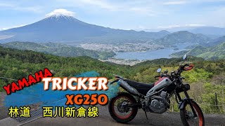 【YAMAHA トリッカー】林道　西川新倉線でナイスビュー　#ヤマハトリッカー #XG250