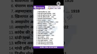 गांधी जी से जुड़े महत्वपूर्ण आंदोलन।#shorts #video #viral #andolan