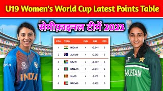 U19 Women's T20 World Cup 2023 Latest Points Table || Women's T20 World Cup 2023 Semifinal Teams