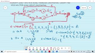 Lecture 13:Conversion of NFA to DFA using Subset Construction