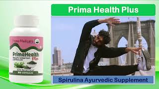 Prima HealthPlus -Spirulina Multivitamin Capsule for Daily Immunity Strong Bones \u0026 Energy Increase