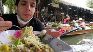 Bangkok Floating Market DELICIOUSNESS 🇹🇭 Khlong Lat Mayom Floating Market