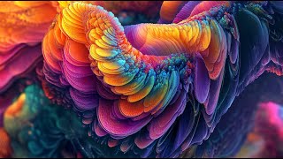 SCREENSAVER 4K Abstract Vivid Colors - Liquid Galaxy, No sound, Ultra HD Background Video