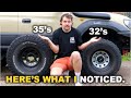 35's vs 32's || WHAT'S THE BEST TYRE?!