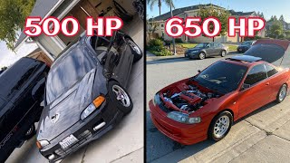 650 HP Integra vs 500 HP Honda civic