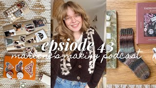 two of daisies, socks, ribbed scarf, my scrapbook and some march plans • episode 43, marlene knits