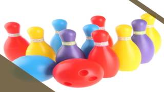 Multicolor Plastic Bowling Toy