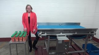 Stainless Steel Plastic Intralox Belt Conveyor Demonstration