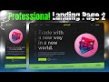 Landing Page Using React JS and Tailwind CSS | How to create a simple landing page in react