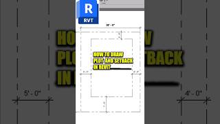 How to draw plot area and setback in Revit #revittips #trendingshorts #viralshorts