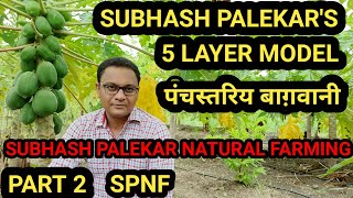 SUBHASH PALEKAR 5 LAYER MODEL | PART2 | SUBHASH PALEKAR NATURAL FARMING | SPNF | MULTI LAYER FARMING