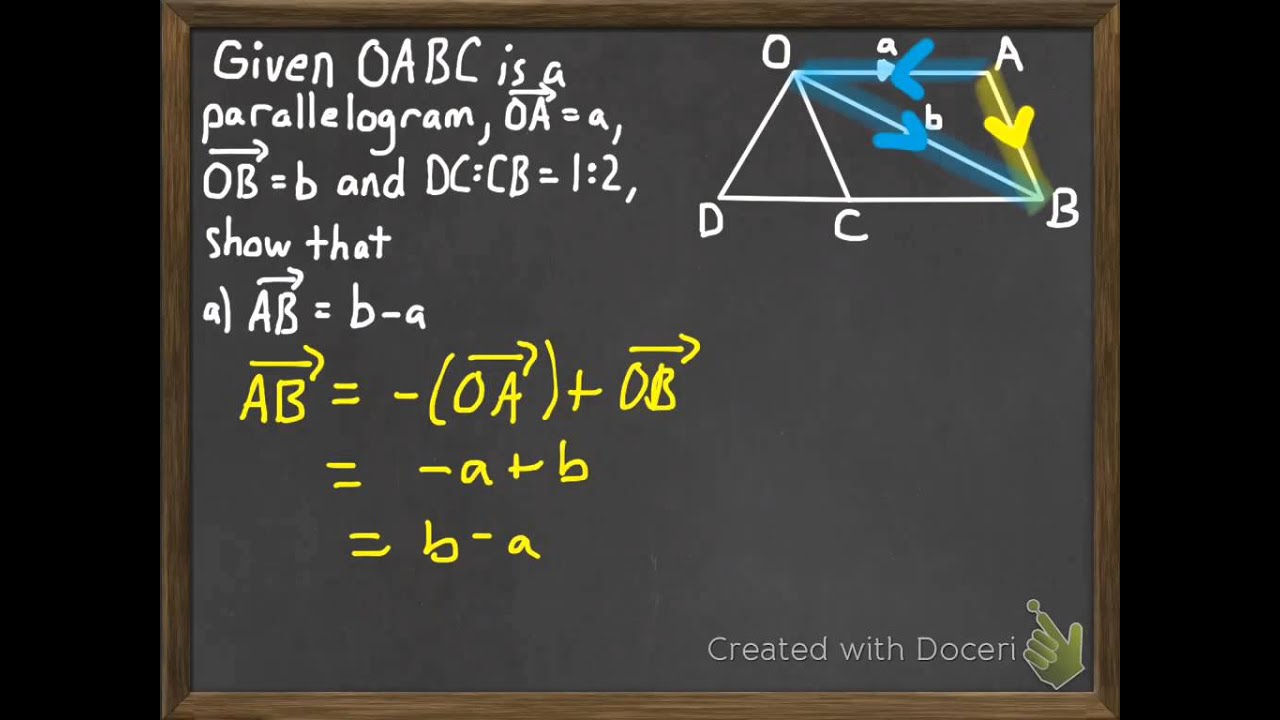 Geometric Proofs Using Vectors - YouTube