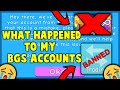 MY ACCS GOT BANNED! 😭WATCH FULL VIDEO😭 | Bubble Gum Simulator