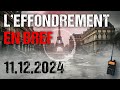 L'EFFONDREMENT EN BREF / 11.12.2024