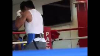 Manny Pacquiao vs Chris Algieri: Workout and Shadow Boxing