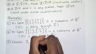 2.6 part 1 - Subspaces
