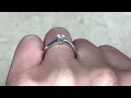 0.30ct round brilliant cut diamond engagement ring tiffany platinum solitaire ring hand video