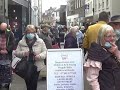 Christmas Shoppers in Abergavenny 14th December 2021