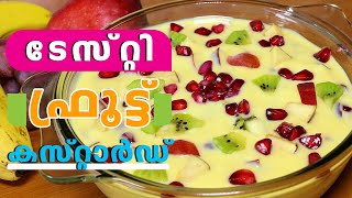 Fruit Custard | Fruits കൊണ്ട്  വളരെ ഹെല്ത്തിയും ടേസ്റ്റിയുമായ ഫ്രൂട്ട് സാലഡ് | Homely Meals