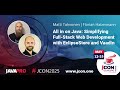 All in on Java: Web Development with EclipseStore & Vaadin | Matti Tahvonen & Florian Habermann (EN)