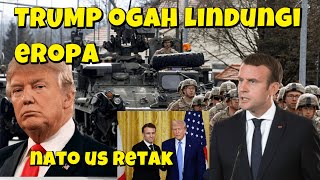 KERETAKAN AMERIKA DAN NATO EROPA BERADA DI TITIK KRITIS, MACRON COBA PERBAIKI