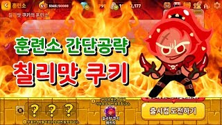 칠리맛 쿠키 훈련소 공략 / 무슨 보물을 들어야 잘 들었다고 소문이 날까?