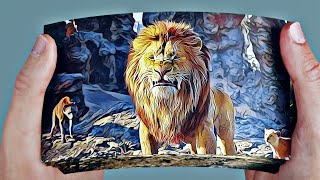 The Lion King 👑 Flipbook | Mufasa Saved Simba And Nala Flipbook 🔥