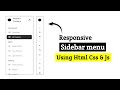 Sliding Sidebar Navigation | HTML CSS JavaScript | Mayancoders