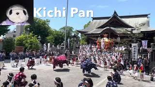 「風治八幡宮川渡り神幸祭」その1: 風治八幡宮にて