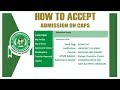 How to Accept Admission on JAMB CAPS | How to Check JAMB CAPS Status