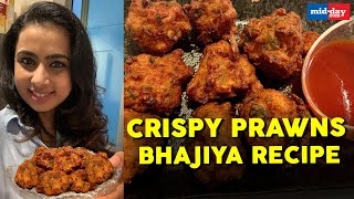 Crispy Prawns Bhajiya Recipe | Prawns Pakoda | Easy To Cook Recipes