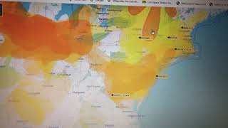 VHF propagation map on 6/20/21