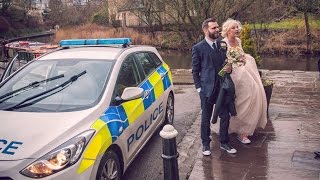 Why These Newlyweds Had To Ride In A Police Car To Their Wedding Reception