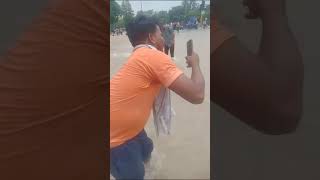 Delhi k daryaganj me pani aaya #ytshorts #viral #floodalert #yamunaflood #daryaganj #delhi #waves