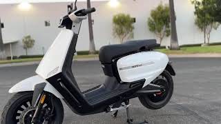 New 2024 Velocifero Tennis E Electric Lithium Dual Battery Scooter in White For Sale In Corona, CA