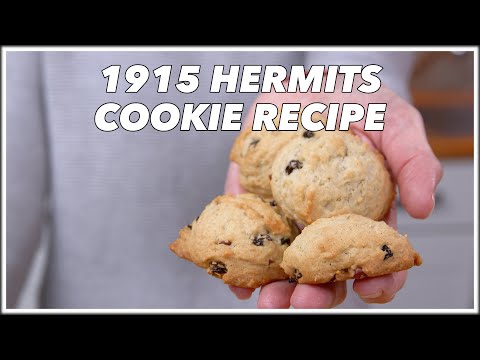 Recipe for old-fashioned hermit cookies (less than 30 minutes)