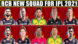 IPL 2021 - RCB Final squad | Royal Challengers Bangalore New Team VIVO IPL 2021 | IPL 2021 All Teams