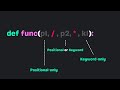 What are these (/ and *) parameters in function? 2MinutesPy