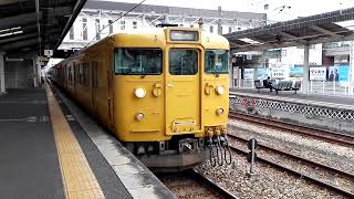 JR山陽本線　普通列車115系岡山行　ｵｶD-21編成+ｵｶD-22編成　倉敷駅発車