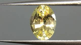 Y09 非加熱イエローサファイア 1.34ct GIA鑑別書 スリランカ産（15倍ズーム） Unheated yellow sapphire GIA