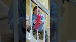 she transformed the staircase! #diy #easter #decoration #decor