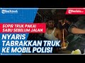 Sopir Truk Ketahuan Nyabu Sebelum Perjalanan, Nyaris Tabrak Mobil Petugas