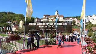 Hebesatzänderungen in Horb am Neckar für 2025 - Gewerbesteuer News