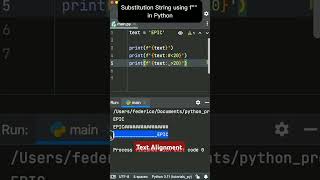 Python Mai text alignment function ka istemaal coding tutorial