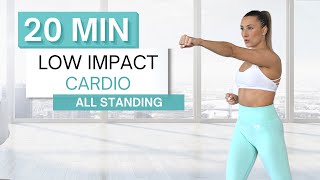 20 min LOW IMPACT CARDIO WORKOUT | All Standing | No Repeats